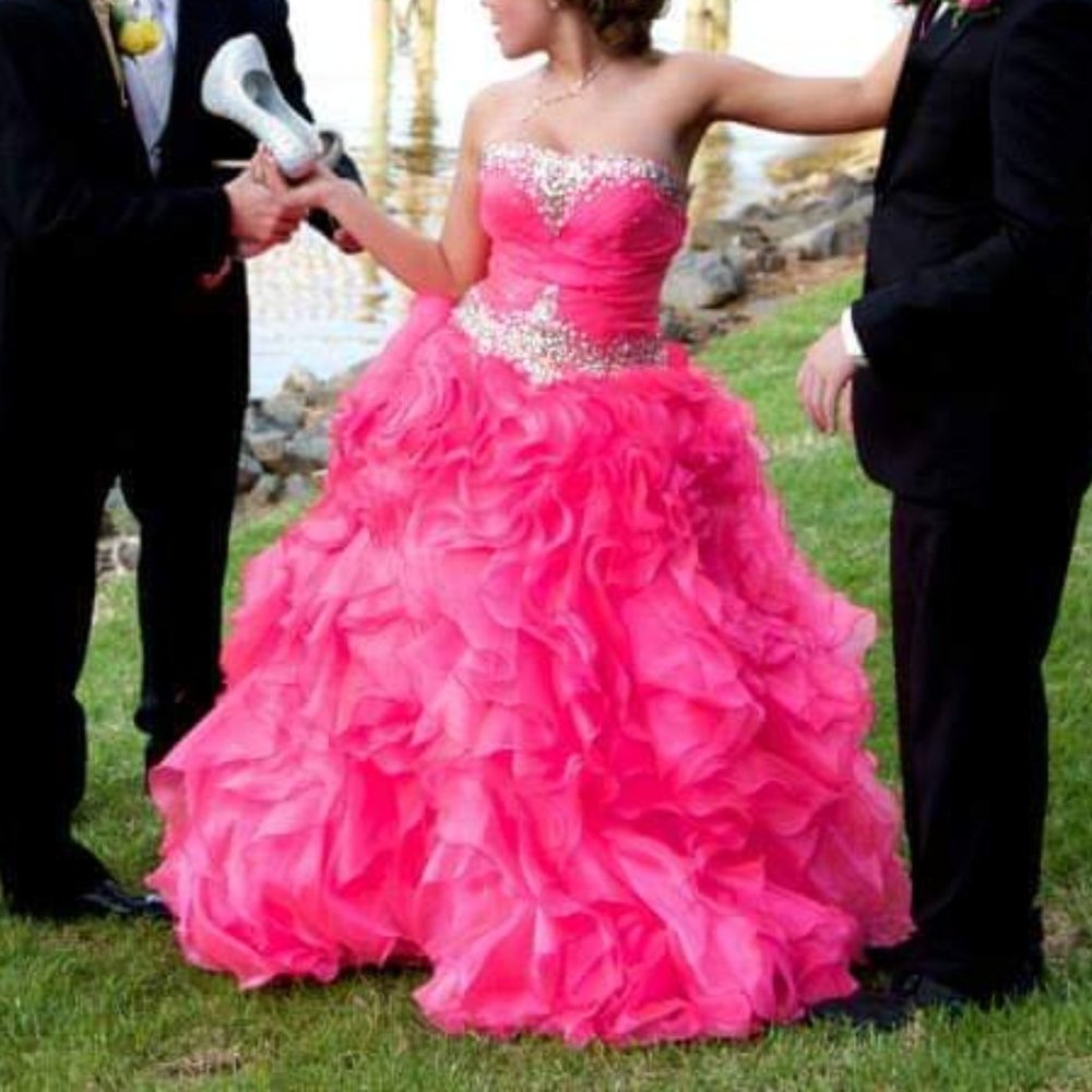 Tiffany Pink Prom/Quinceanera Dress
